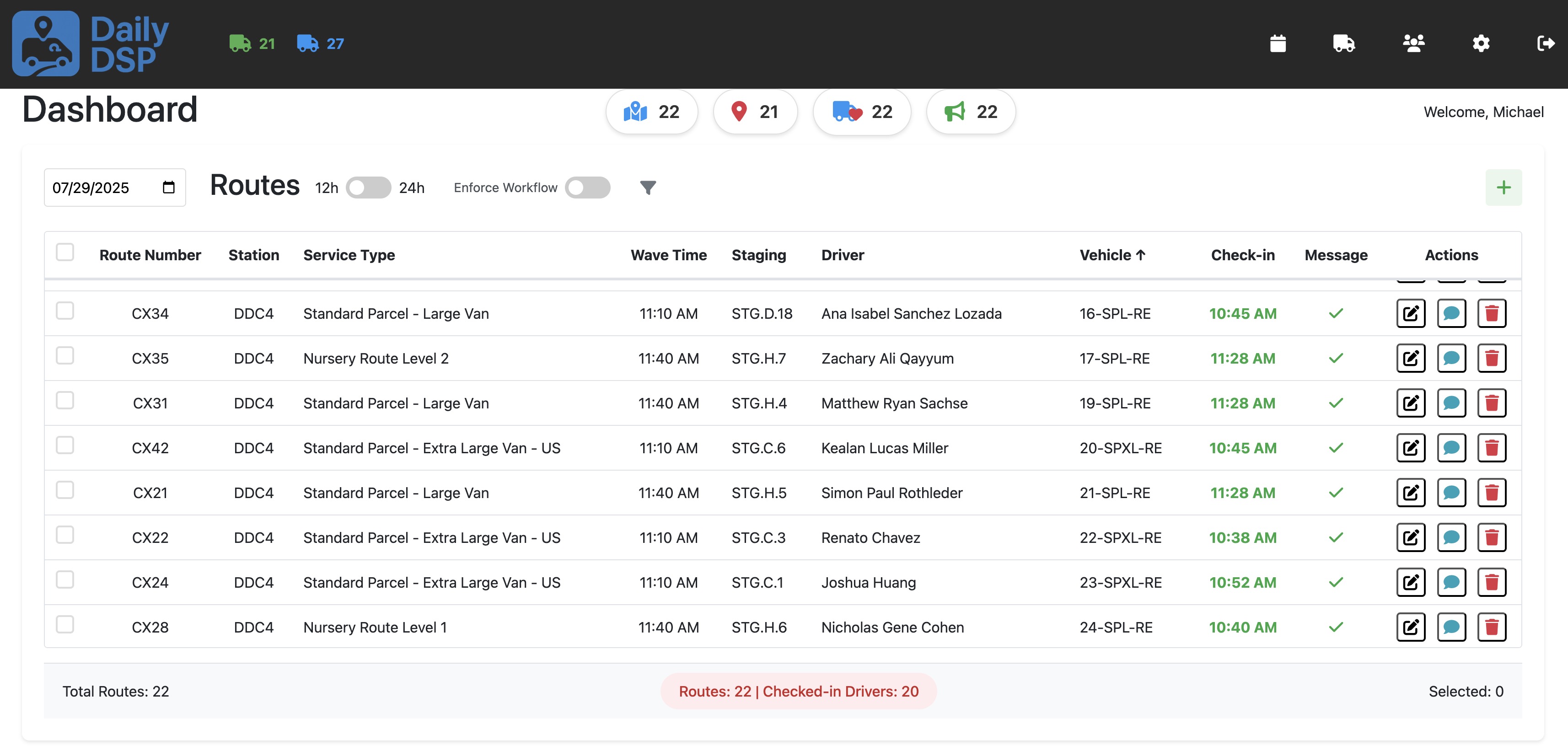 DailyDSP Dashboard Screenshot