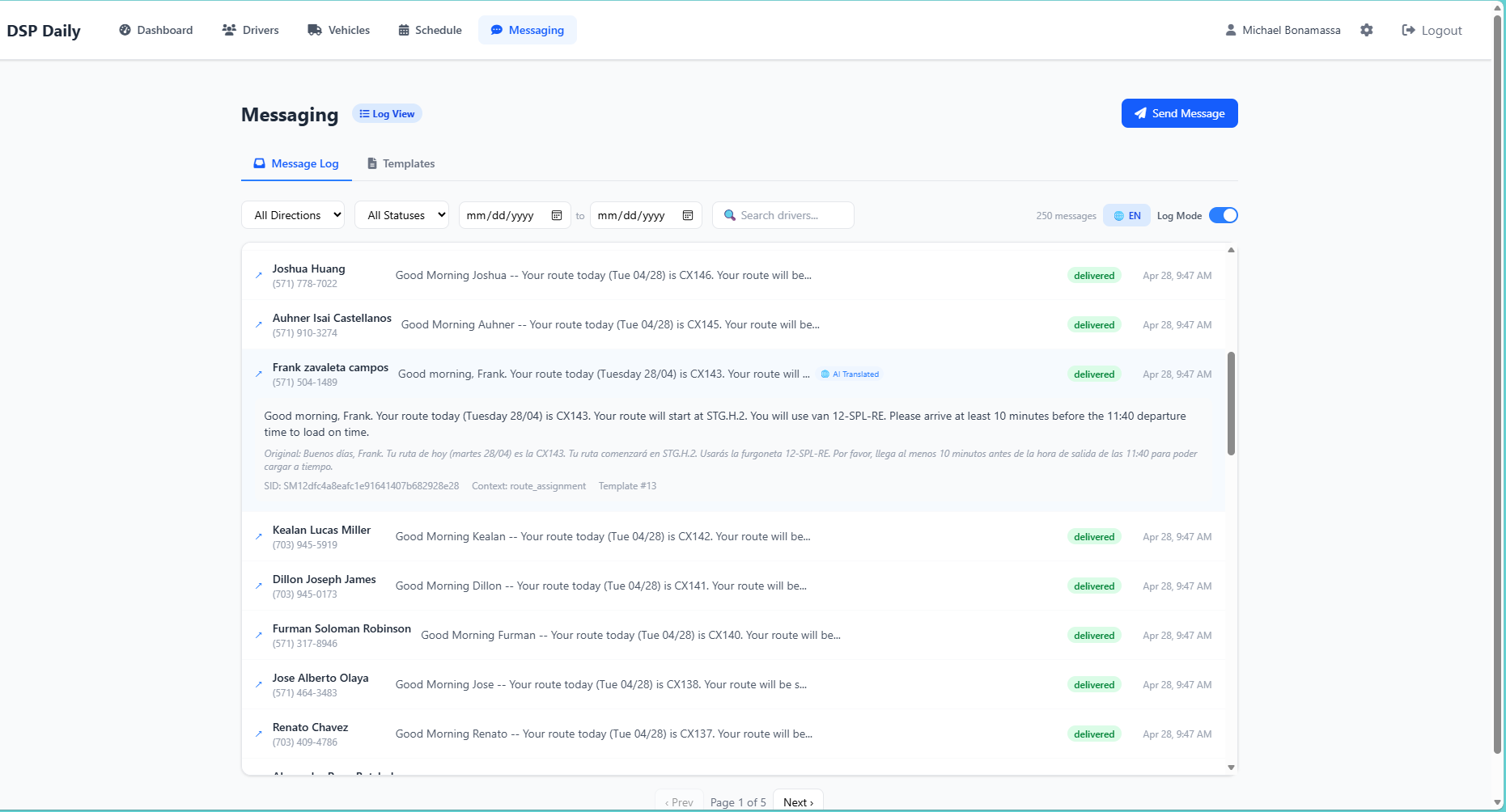 DailyDSP AI-Powered SMS Messaging